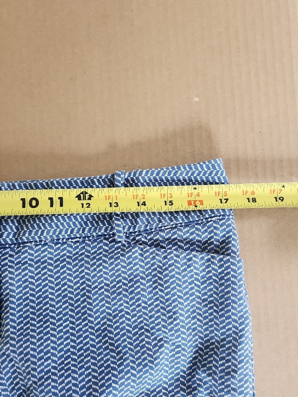 The Limited Blue and White Print Patterned Shorts - Picture 6 of 9